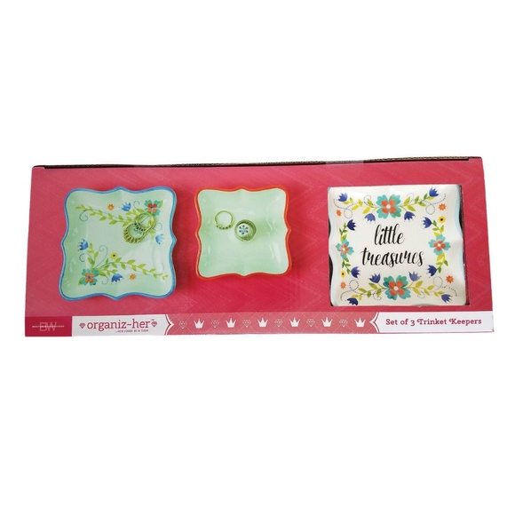 🚫SOLD OUT🚫 Little Treasures Set of 3 Trinket Keepers - Picture 1 of 1